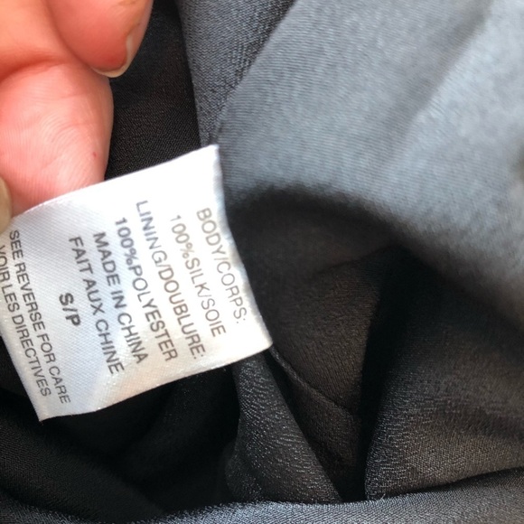 NWT CAMI NYC The Fringe Dress In Black Silk Size S - Picture 10 of 16